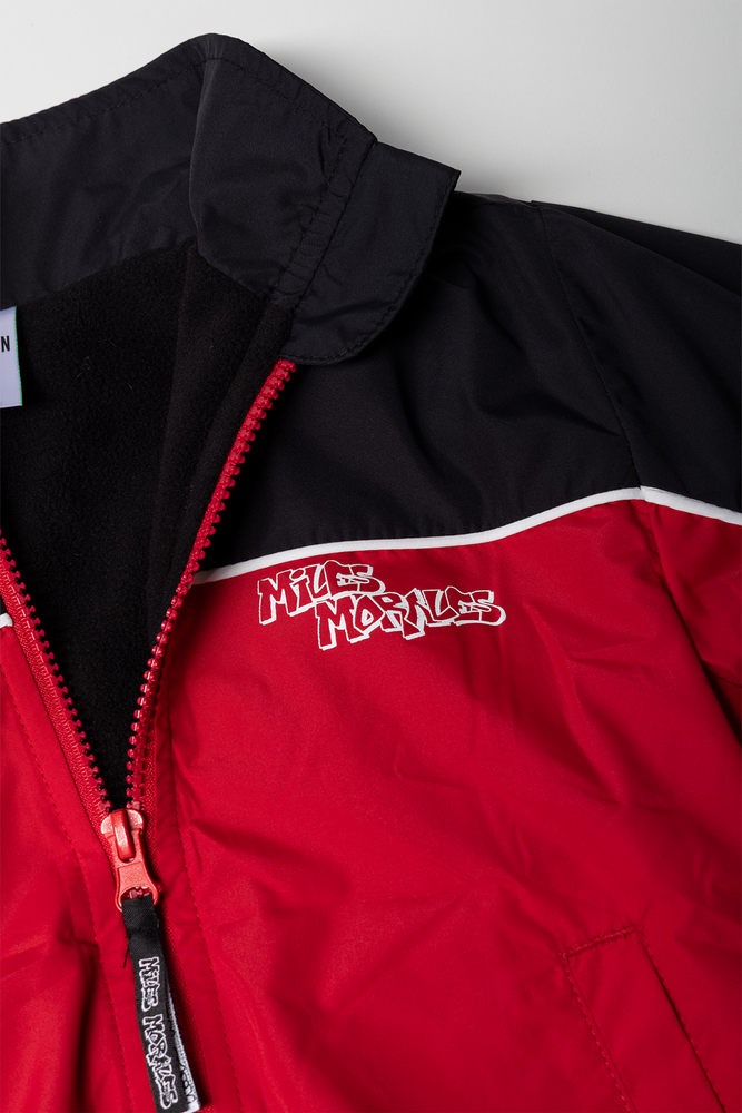 Miles Morales Windbreaker Red And Black (1)