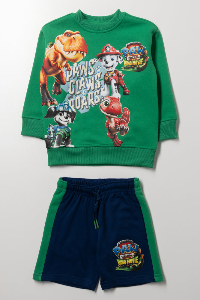 Green Navy Paw Patrol Fleece Set