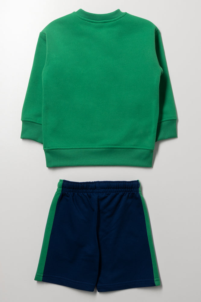 Green Navy Paw Patrol Fleece Set (2)