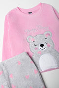 Pink Bear Fleece Pajama Set (1)