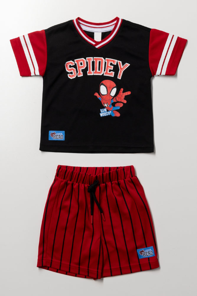 Spidey Graphic T-Shirt Shorts Set