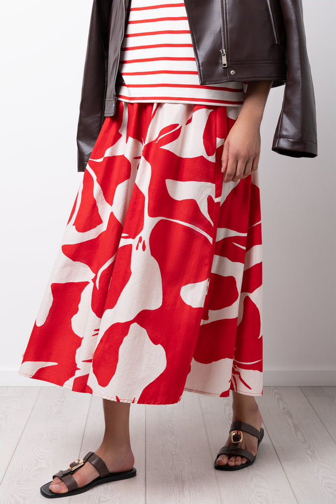 A Line Skirt Red (1)