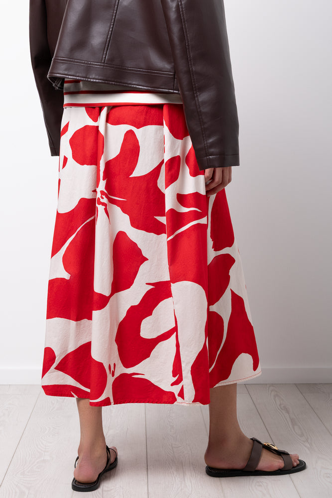 A Line Skirt Red (2)