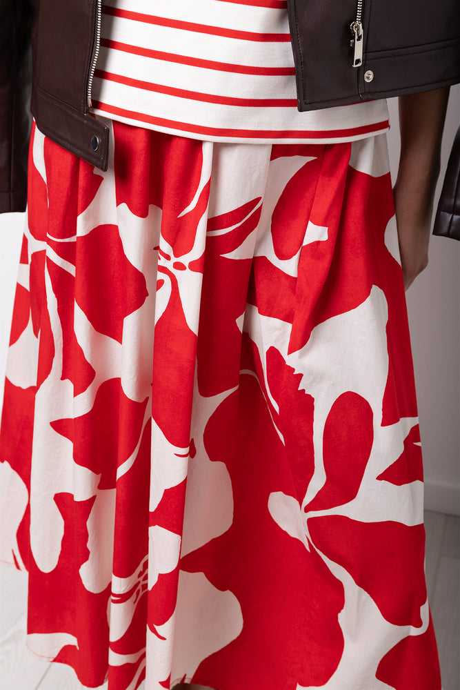 A Line Skirt Red (3)