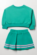 Green Heart Knit Tennis Set (1)
