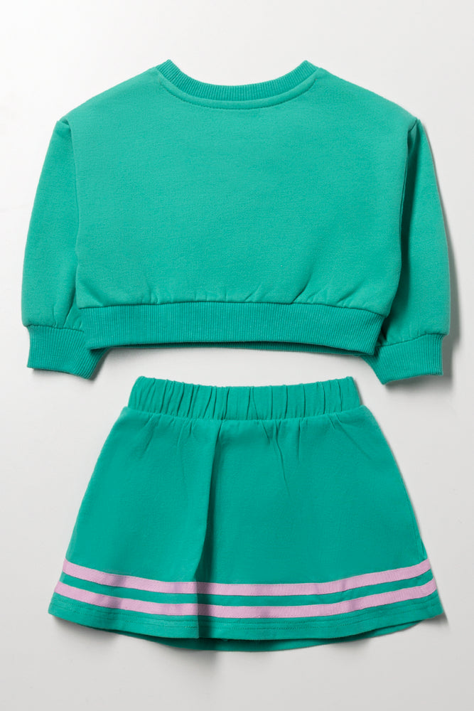 Green Heart Knit Tennis Set (1)