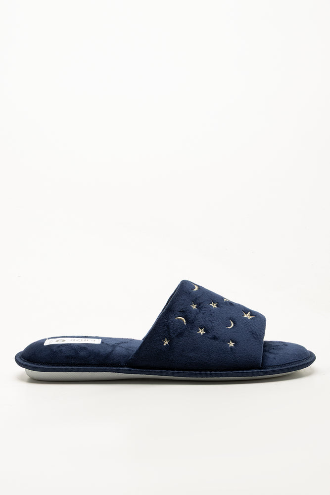 Moon Slippers Navy (1)