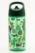 Green Printed Sports Water Bottle