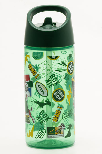 Green Printed Sports Water Bottle