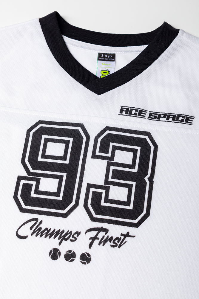 White Sporty Number 93 T-Shirt (1)