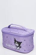 Purple Kuromi Print Toiletry Bag (2)