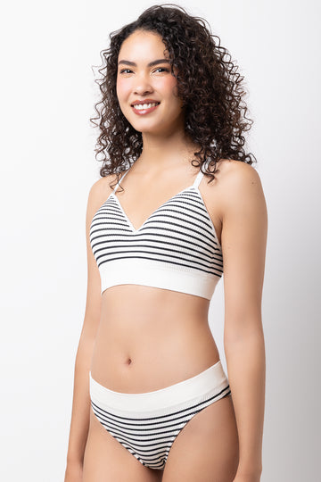 3 Pack Seamfree Stripe Bras
