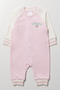 Baseball Sleepsuit Pink
