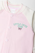 Baseball Sleepsuit Pink (1)