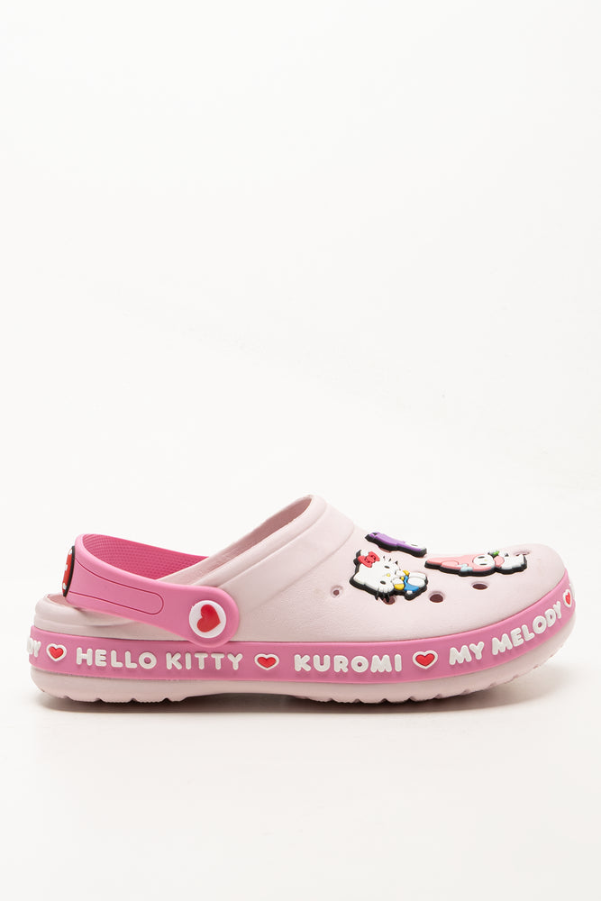 Pink Hello Kitty & Friends Moulded Clogs (1)