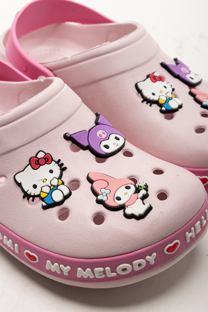 Pink Hello Kitty & Friends Moulded Clogs (2)