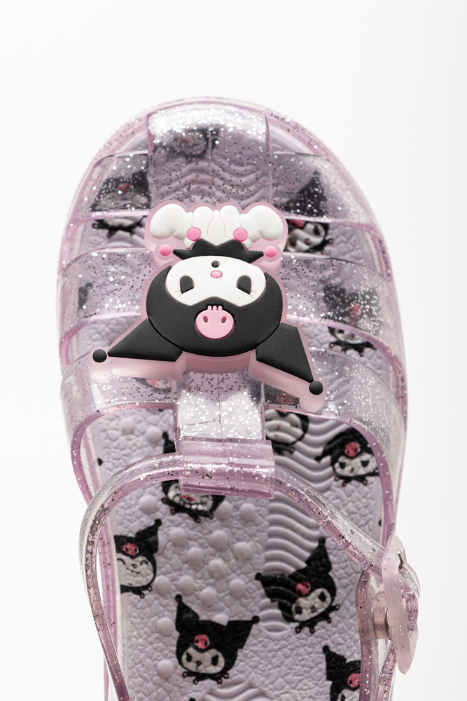 Lilac Kuromi Light Up Jelly Sandals (4)