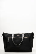 Black Puffer Travel Overnight Bag