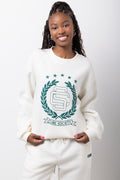 Milk Crew Neck Graphic Sweatshirt