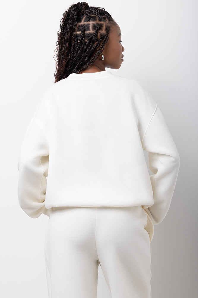 Milk Crew Neck Graphic Sweatshirt (2)