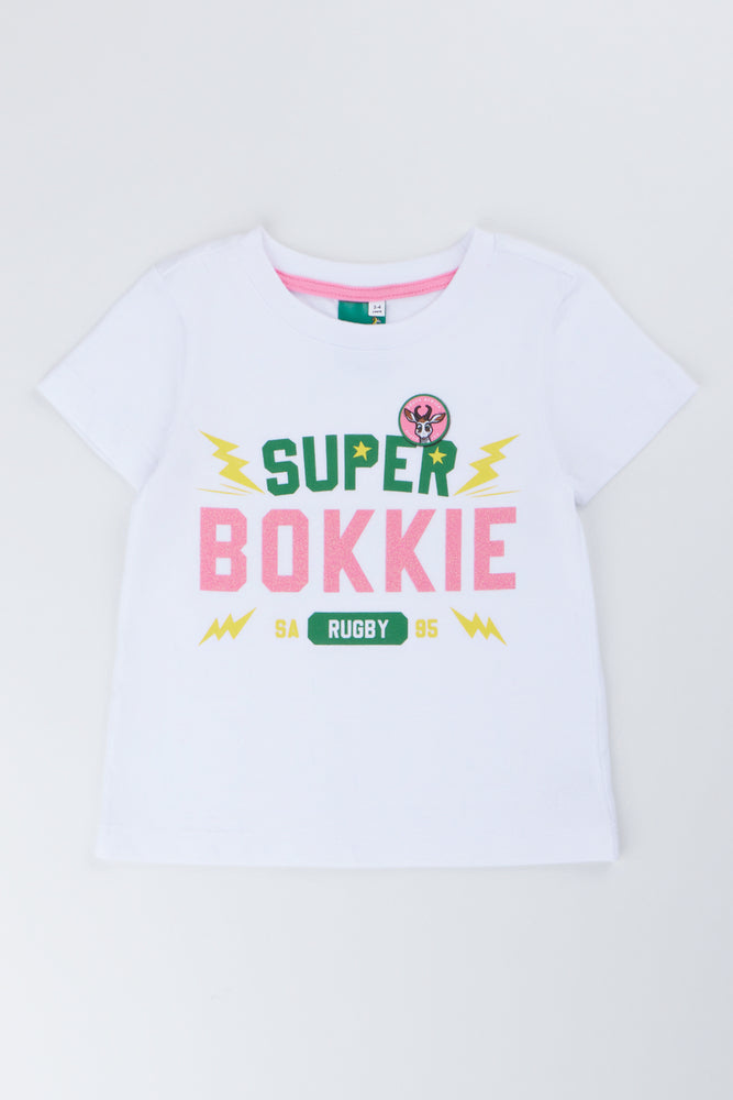 White Super Bokkie Graphic T-Shirt
