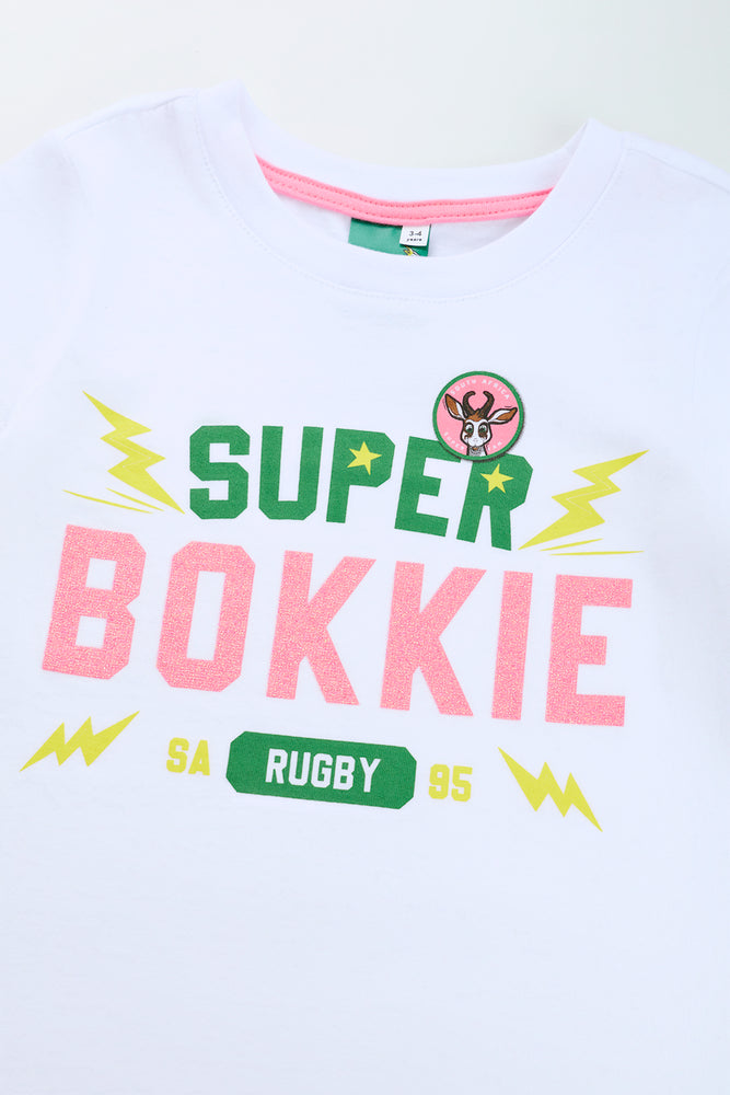 White Super Bokkie Graphic T-Shirt (1)