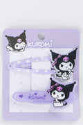 Lilac Kuromi Hair Clips Set