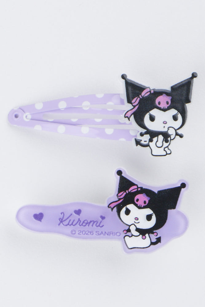 Lilac Kuromi Hair Clips Set (1)