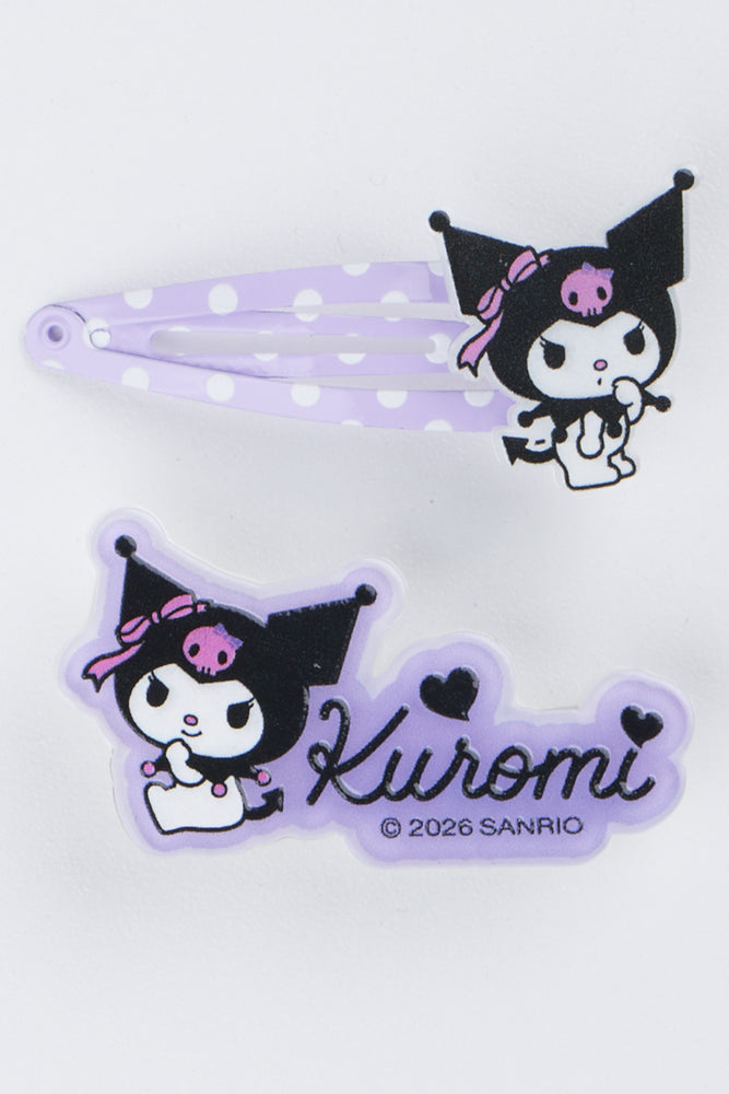 Lilac Kuromi Hair Clip Set (1)