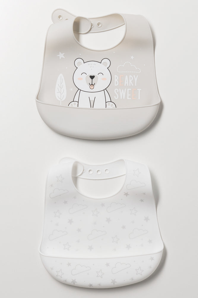 Silicone Bib Grey