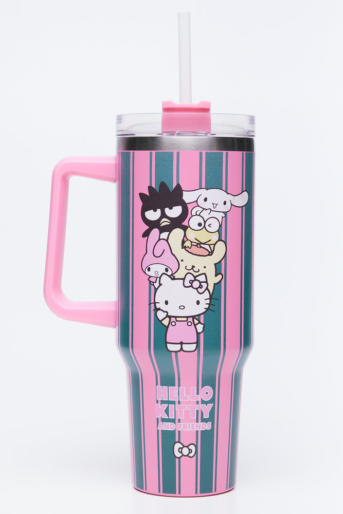 Hello Kitty Friends Steel Flask Pink