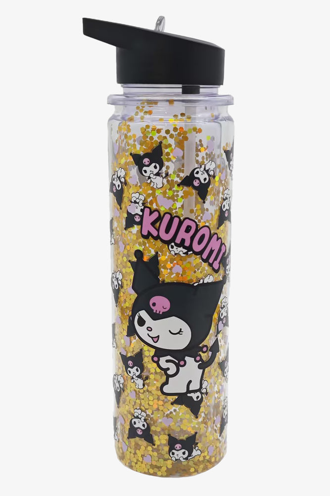 Kuromi Double Walled Glitter Bottle