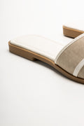 Snaffle Trim Mule Sandals White (3)