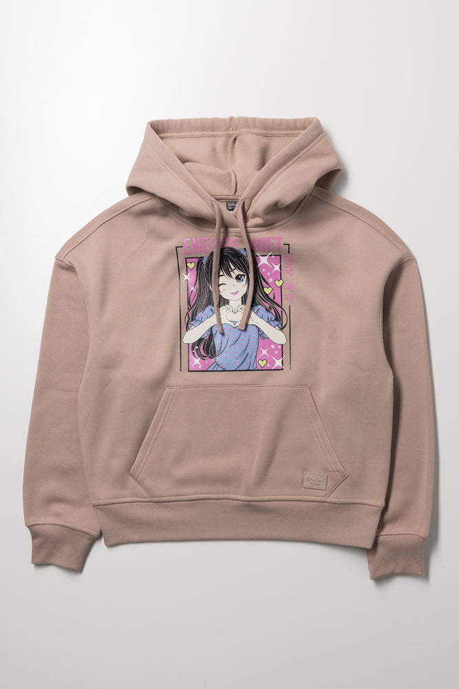 Printed Hoodie Natural