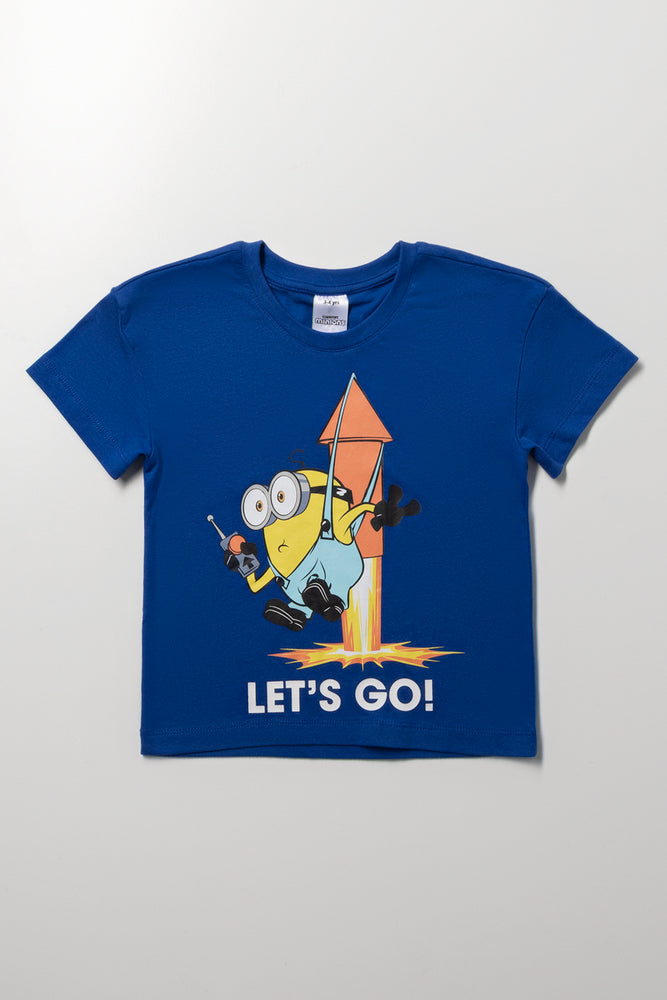 Minions Oversized Short Sleeve T-Shirt Blue