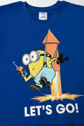 Minions Oversized Short Sleeve T-Shirt Blue (1)