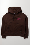 Chill Slogan Hoodie Chocolate