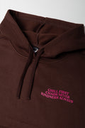 Chill Slogan Hoodie Chocolate (1)