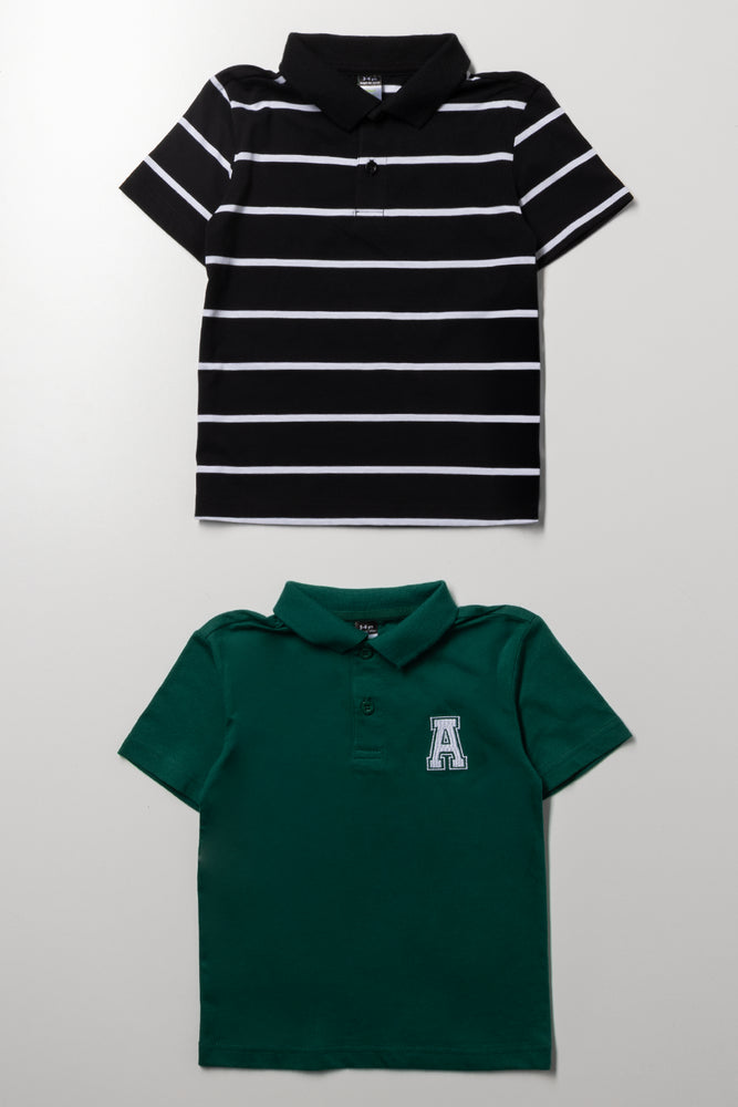2 Pack Striped Green Golfers