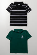 2 Pack Striped Green Golfers