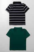 2 Pack Striped Green Golfers (2)