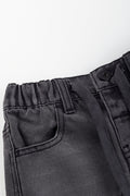 Grey Cargo Pants With Drawcord (1)
