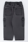 Grey Cargo Pants With Drawcord (2)