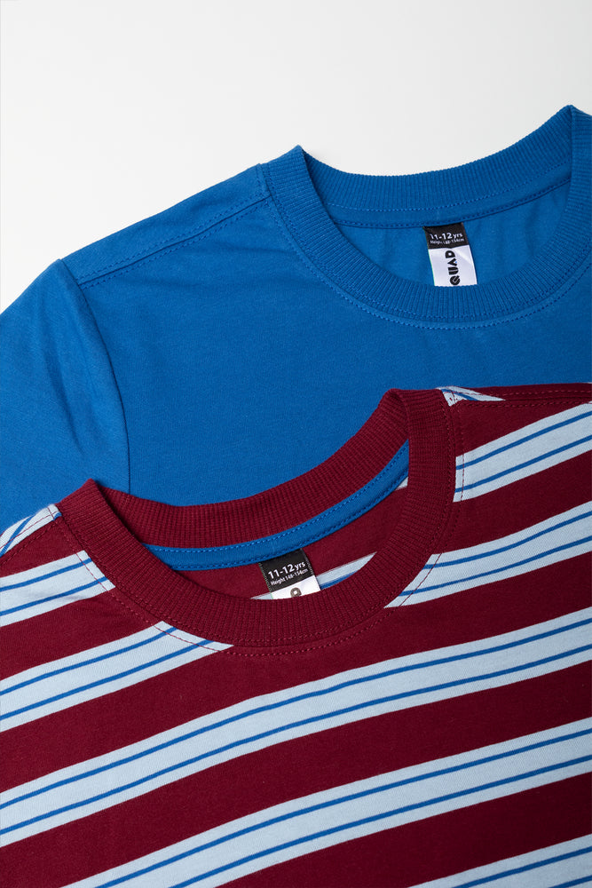 2 Pack Striped T-Shirt Set (1)