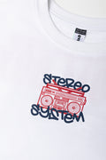 White Boombox Graphic T-Shirt (1)