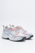 Silver Grey Sporty Mesh Trainers