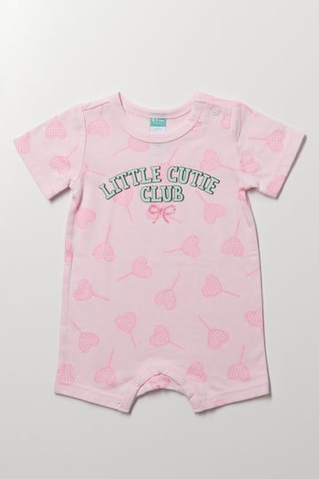 Pink Little Cutie Club Romper