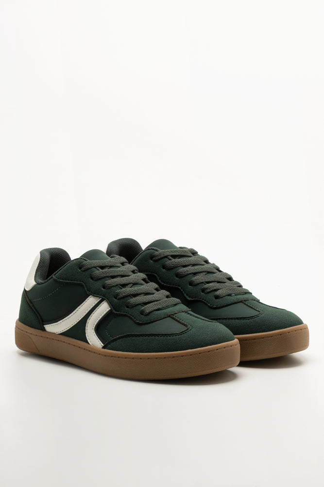 Matte Court Sneakers Black