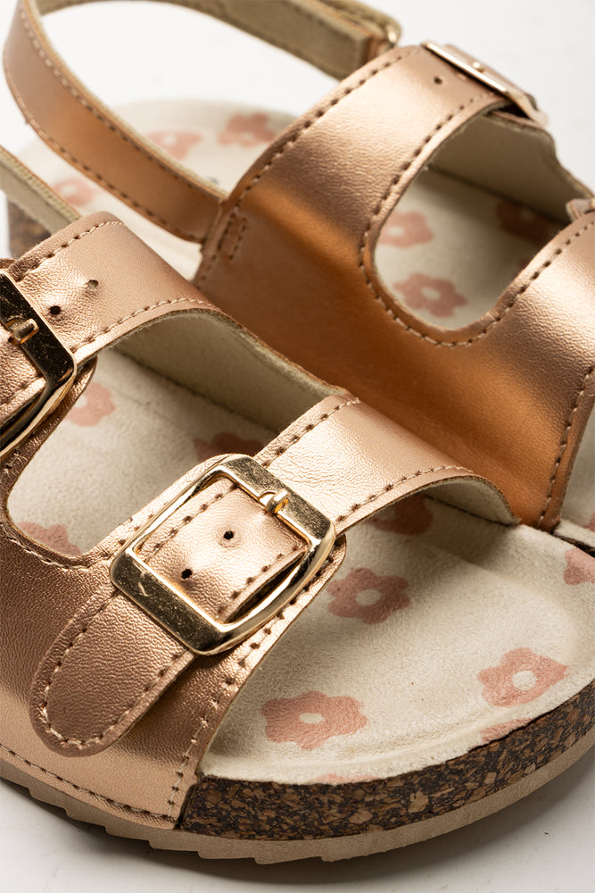 Rose Gold Double Buckle Sandals (2)