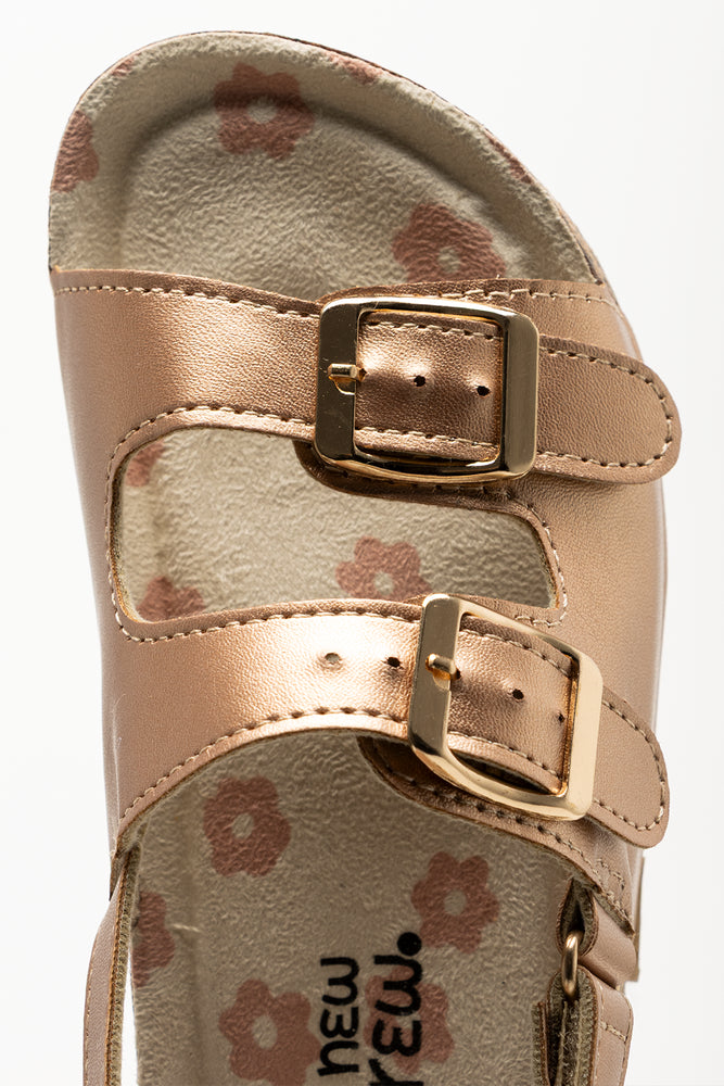 Rose Gold Double Buckle Sandals (4)